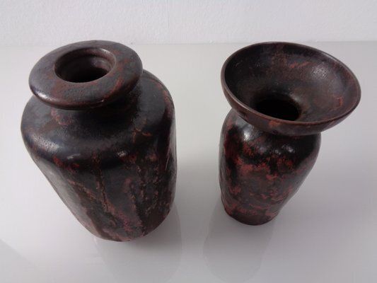 photo furniture German Studio Ceramic Vases By Otto Keramik, 1960s, Set Of 2
