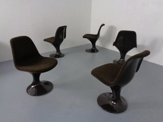 Orbit Chairs By Farner & Grunder For Herman Miller, 1970s, Set Of 5 photo vintage