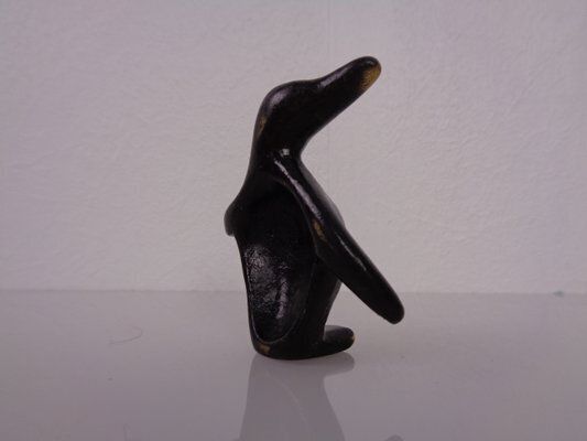 Brass Penguin Pen Holder By Walter Bosse For Hertha Baller, 1950s photo vinterior