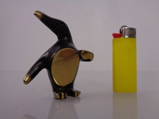photo furniture Brass Penguin Pen Holder By Walter Bosse For Hertha Baller, 1950s