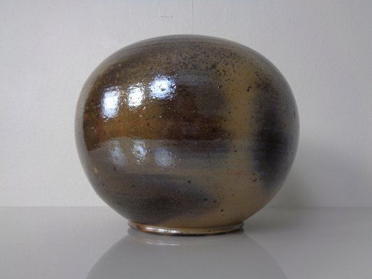 Large German Studio Ceramic Vase By Monika Maetzel, 1960s photo vinterior
