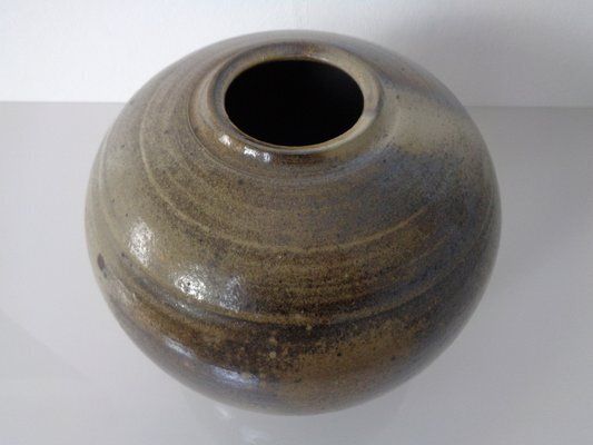 Large German Studio Ceramic Vase By Monika Maetzel, 1960s photo vintage
