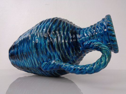 Home Decor Large Rimini Blu 219 35 Ceramic Vase By Bodo Mans For Bay Keramik, 1960s photo