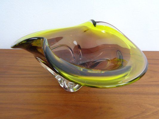 Large Sommerso Murano Glass Bowl, Italy, 1960s photo furniture