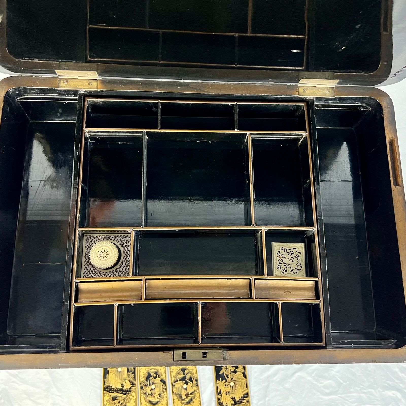 Regency Chinoiserie Chinese Export Sewing/ Work Table photo buy