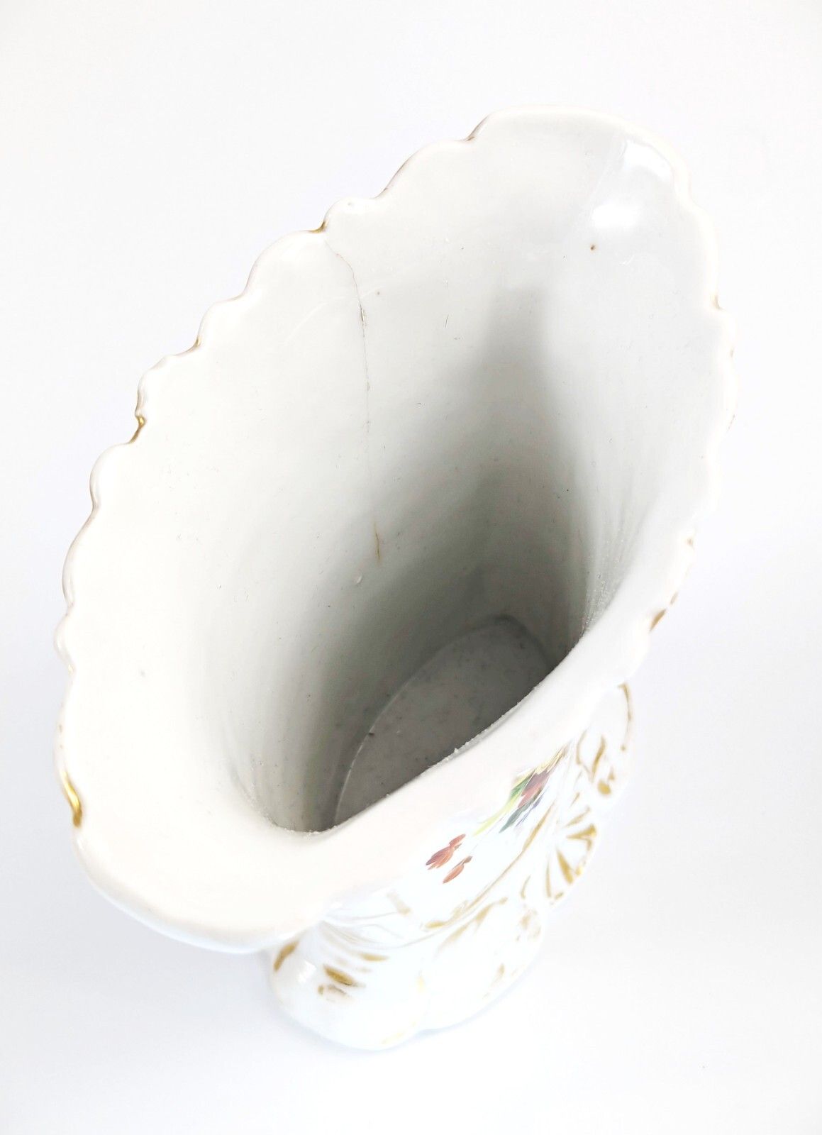 Home Decor Old Paris Porcelain Vase, Jacob Petit Style, Hand Painted Floral, C. 1850 France photo