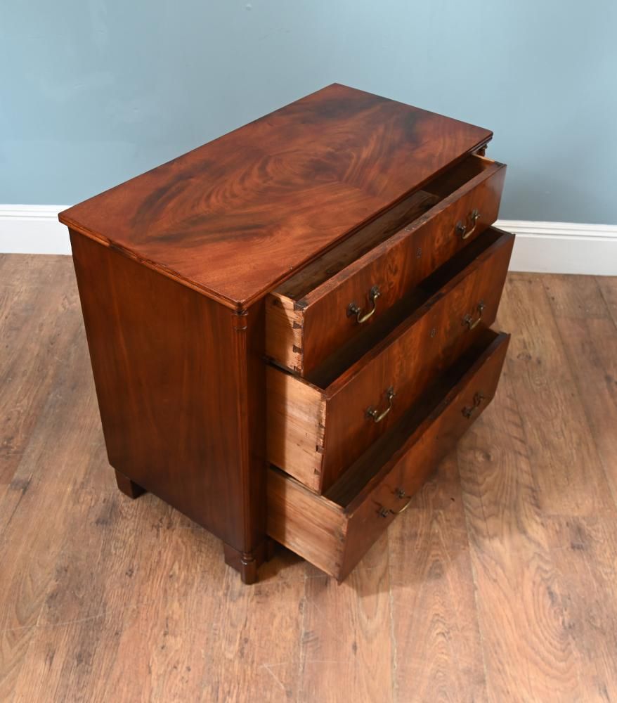 Victorian Mahogany Chest Drawers 1880 Commode photo vintage
