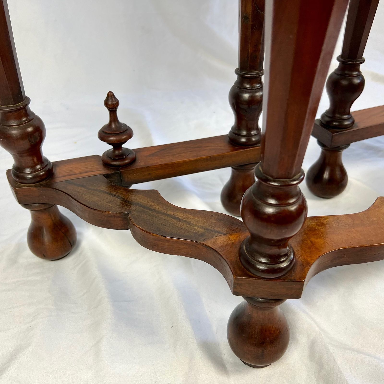 Small Victorian Figured Walnut Demi Lune Card Table In The George I Manner photo buy