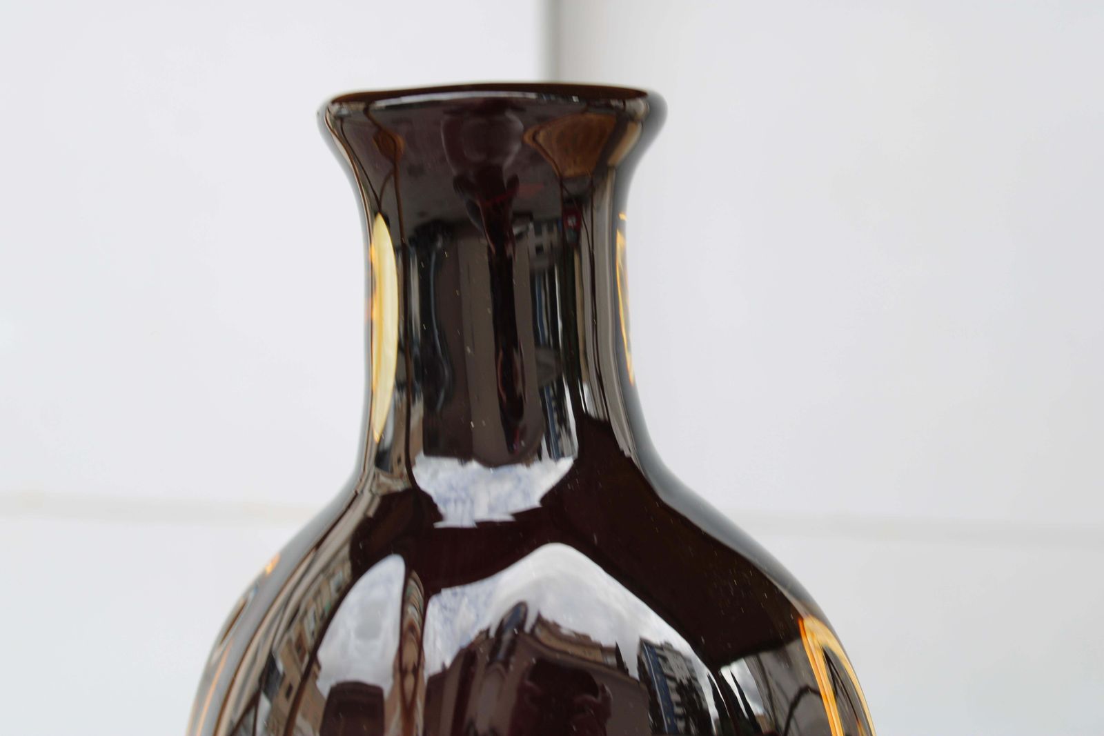 Large Flavio De Poli Murano Glass Bottle With Shades 1960 photo buy
