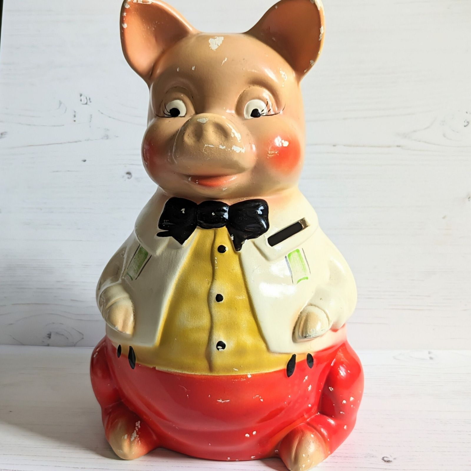 Vintage Ellegreave Mr Pig Moneybox Piggy Bank Vintage Money Saving 1920s photo buy