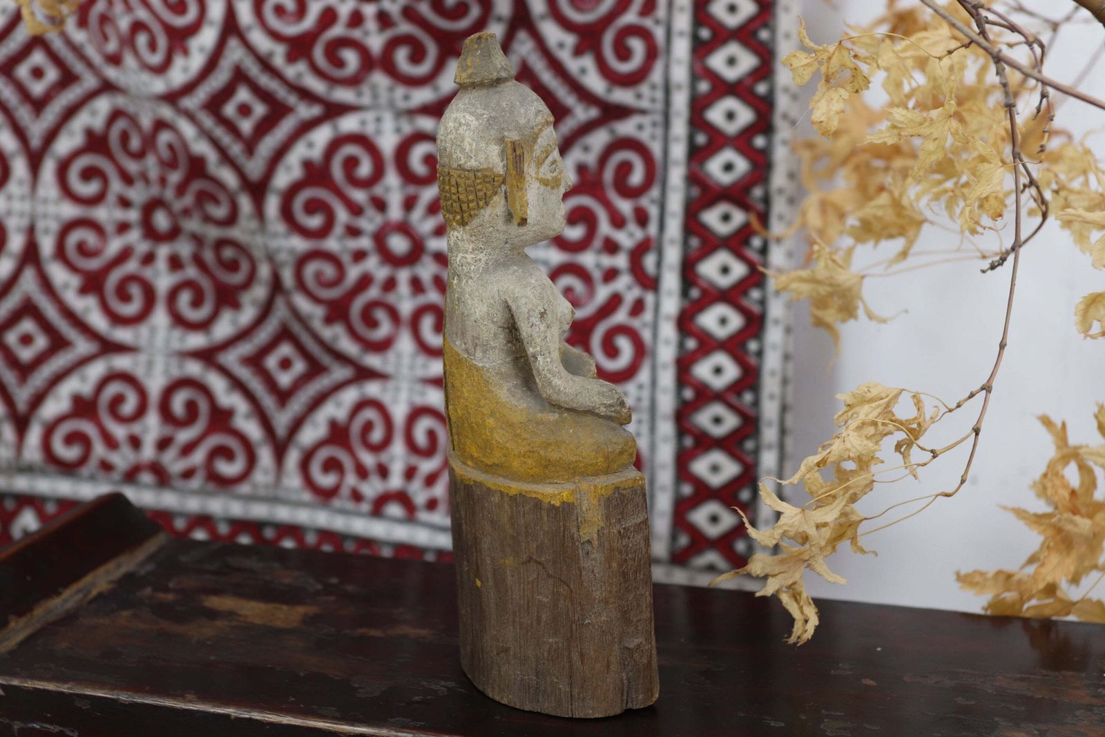 Late 19th Century Laos Tribal Handmade Buddha (4) photo Art