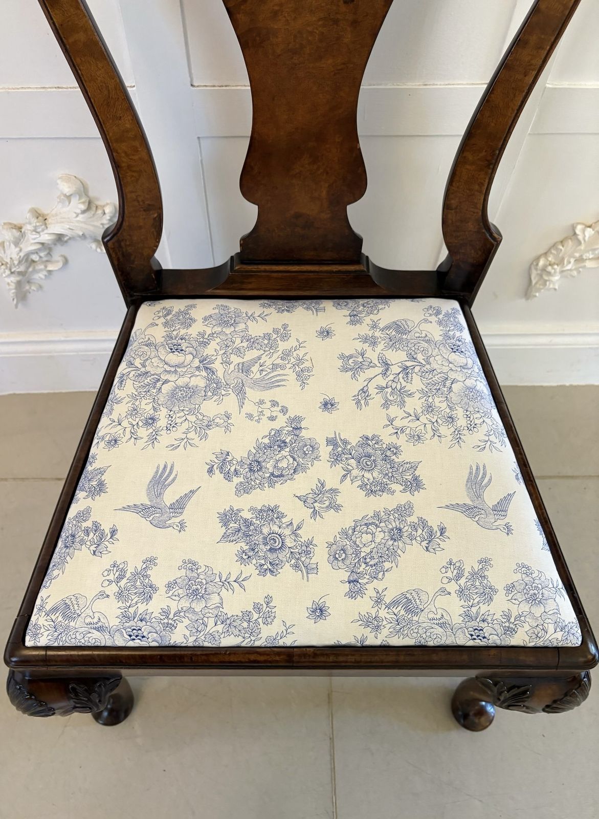 Superb Quality Set Of 6 Antique 19th Century Carved Burr Walnut Dining Chairs photo buy