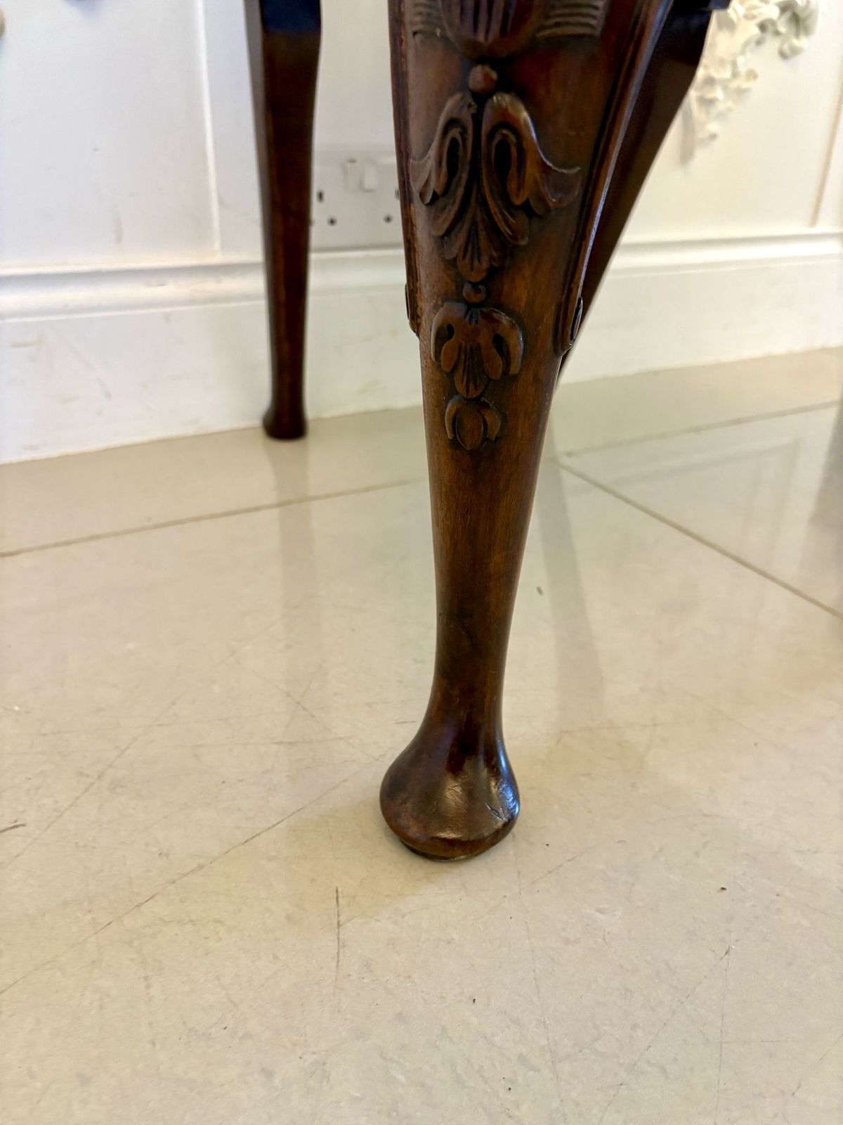 photo for sale Superb Quality Set Of 6 Antique 19th Century Carved Burr Walnut Dining Chairs