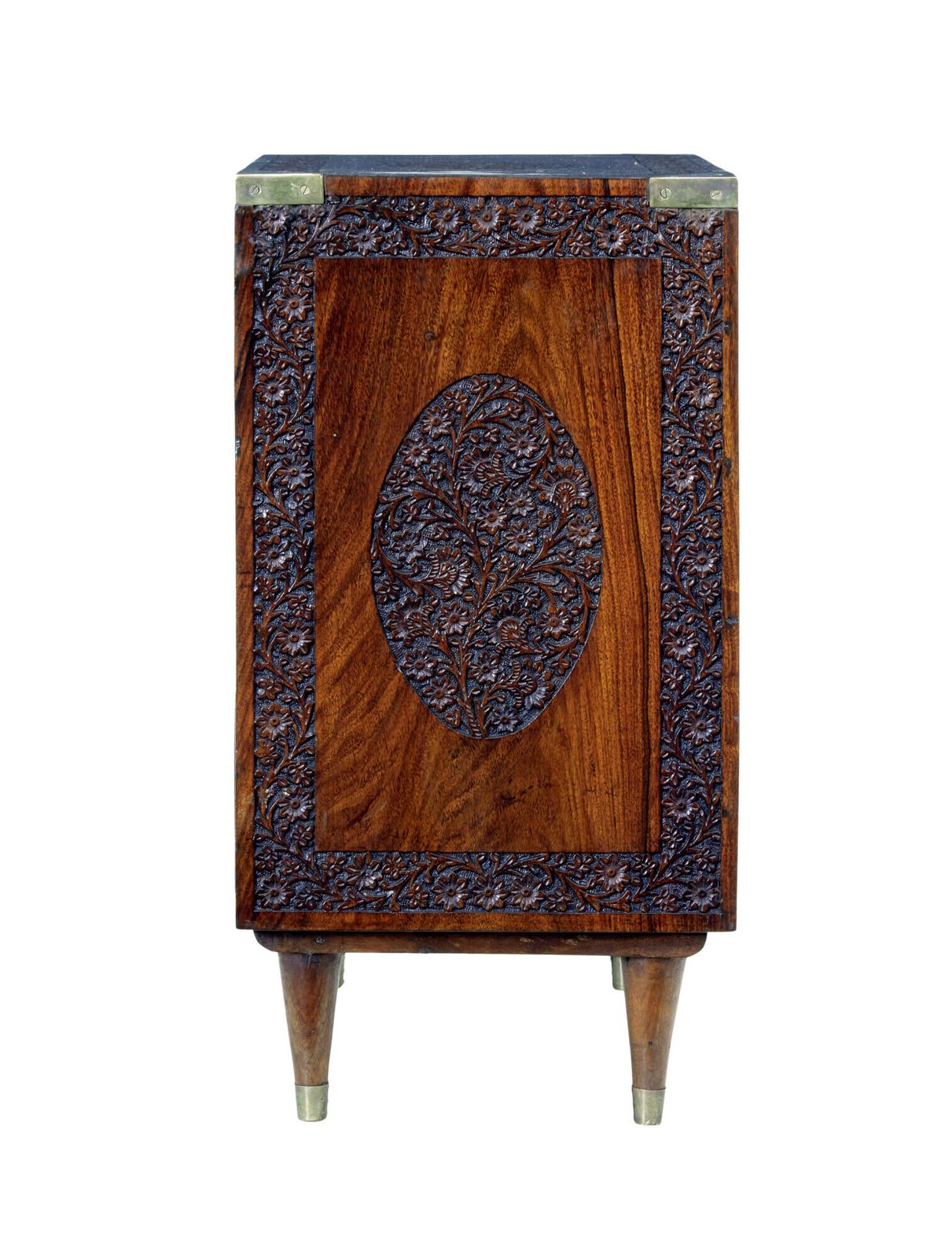 Mid 20th Century Carved Chest Of Drawers By Fazal Rahim & Bros photo for sale