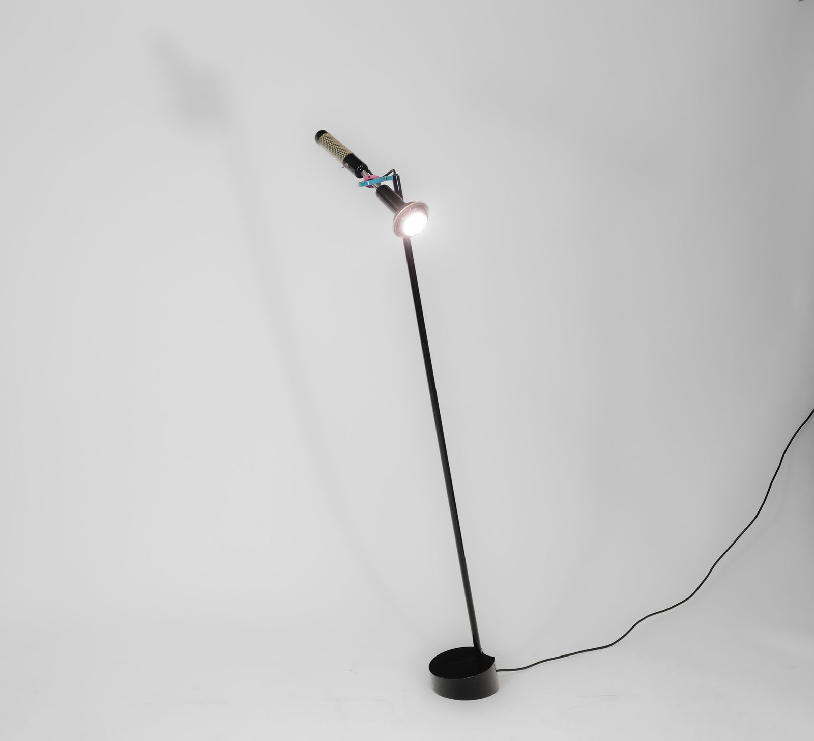 photo buy Postmodern Black Grip Floor Lamp By Achille Castiglioni For Flos, Italy 1980s