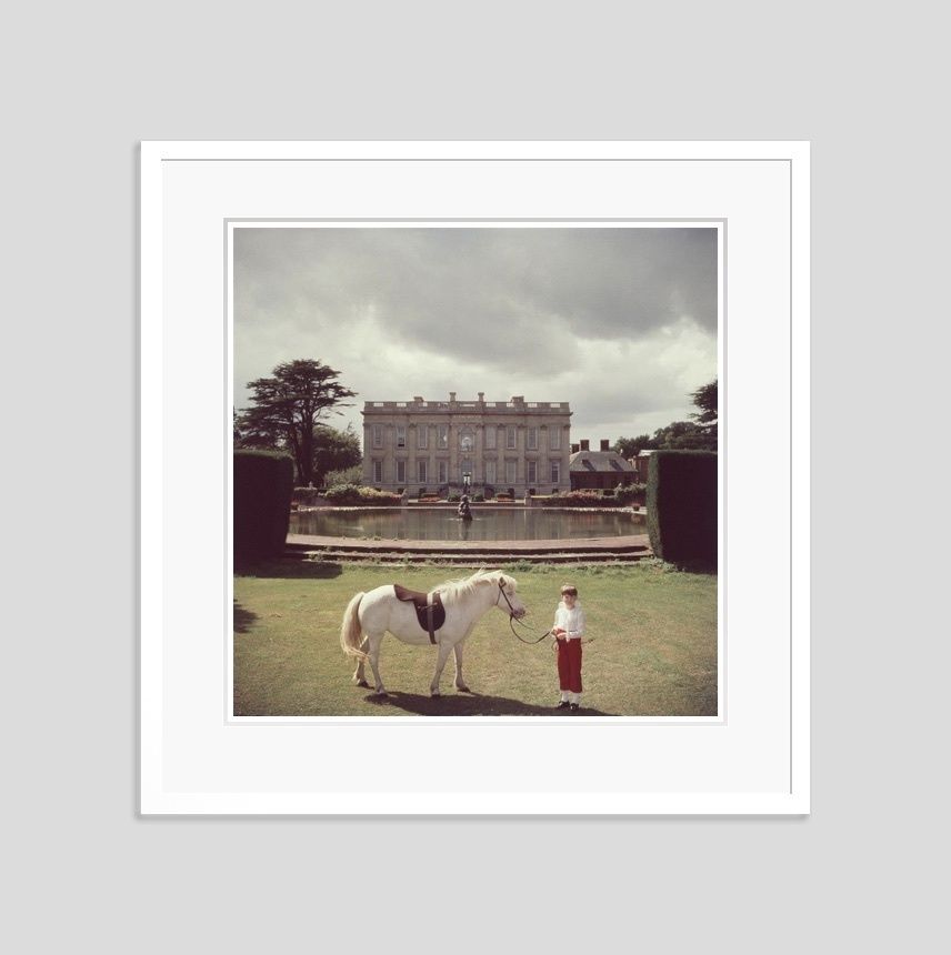 Slim Aarons 'Lord Of All I Survey' Framed White photo furniture