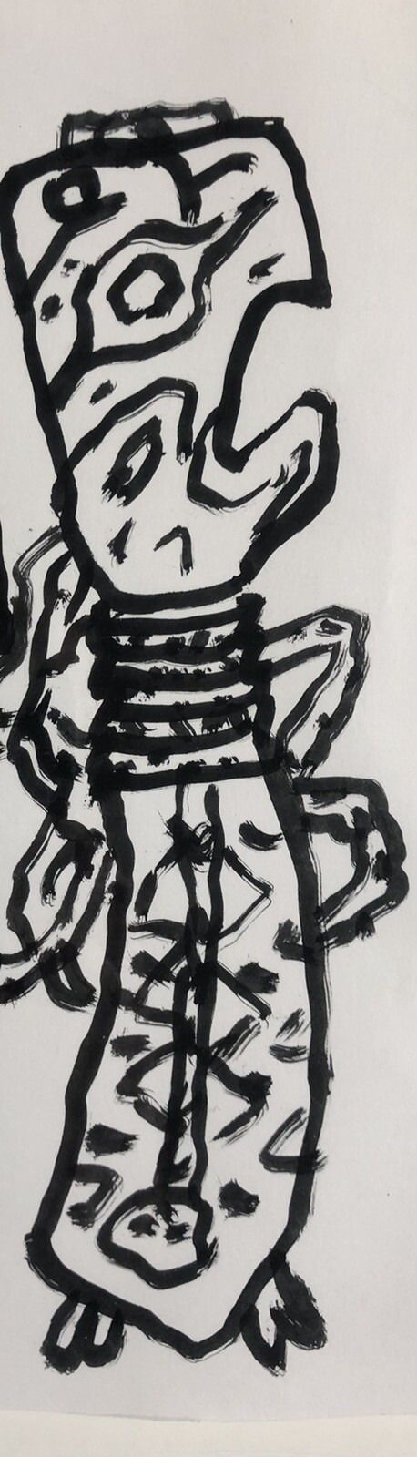 photo for sale Alan Davie British Contemporary Oil On Paper, Opus D.04.07 2007