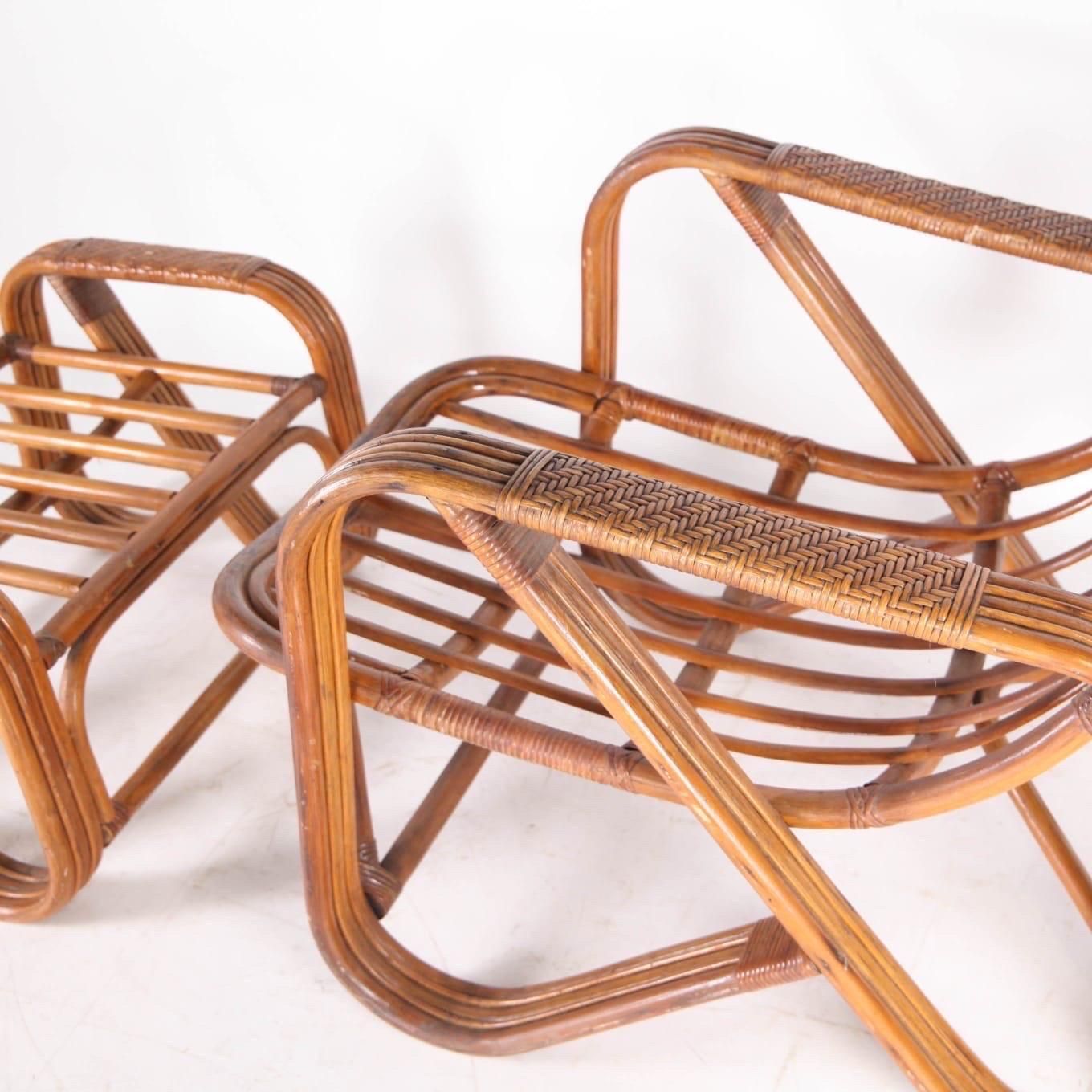 Rattan Lounge Chair And Ottoman photo Furniture