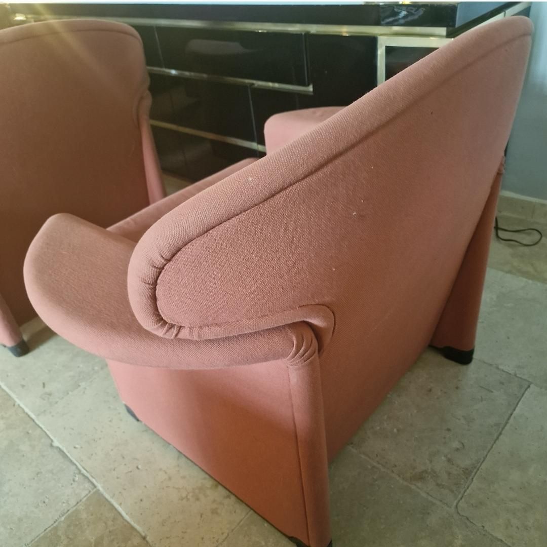 Pair Of Ronda Armchairs By Afra Et Tobia Scarpa photo vintage