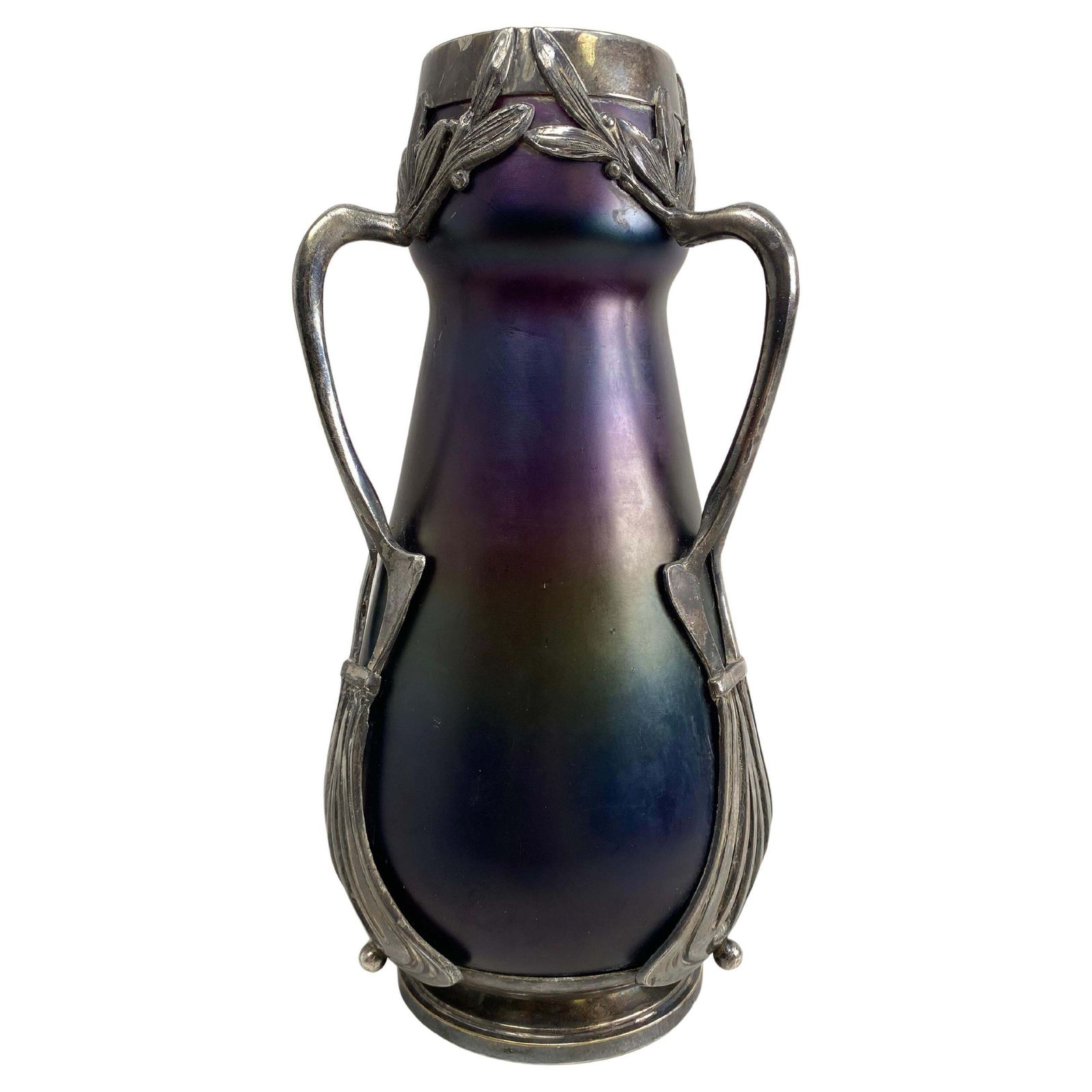 Jugendstil Art Glass Vase By Wilhelm Kralik Sohne