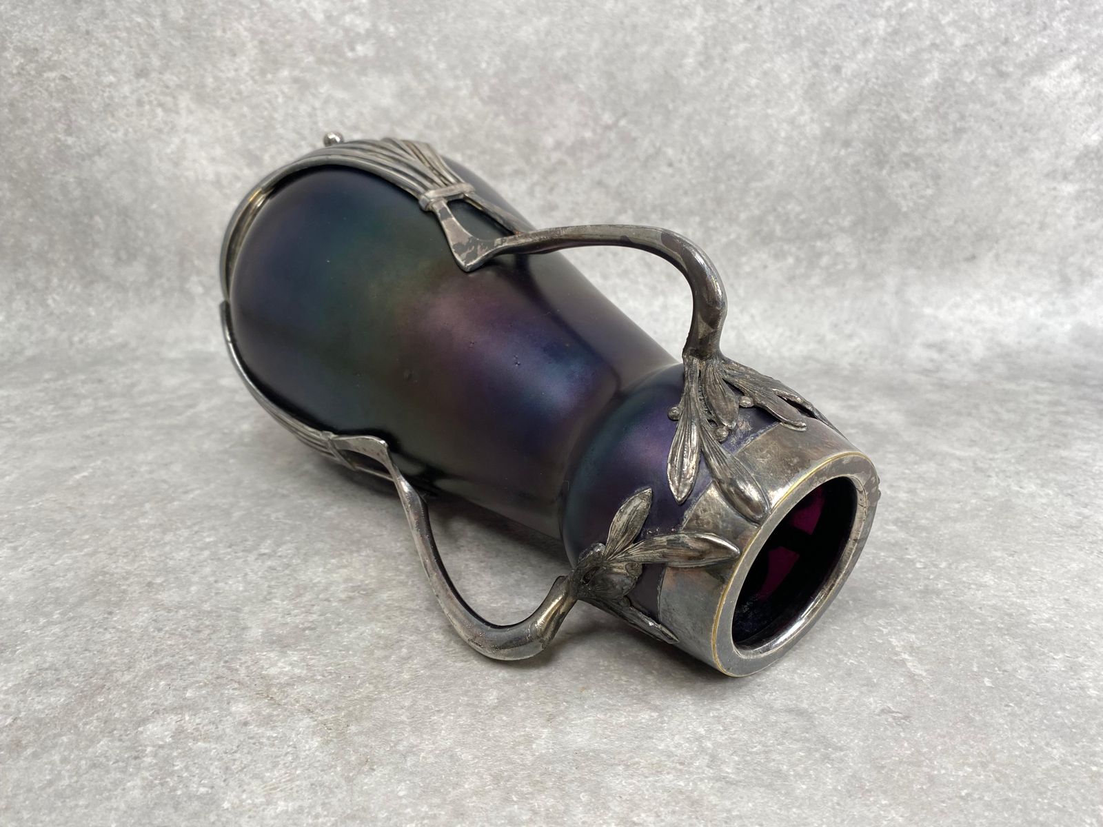 Jugendstil Art Glass Vase By Wilhelm Kralik Sohne photo vinterior