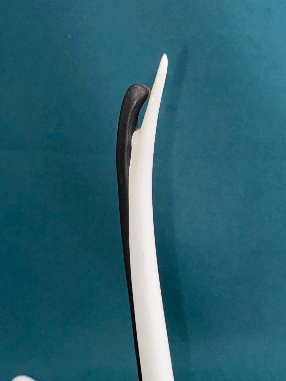 Czechoslovakia Porcelain B & W Swan Figurine By Jaroslav Jezek Royal Dux 1960s photo vinterior
