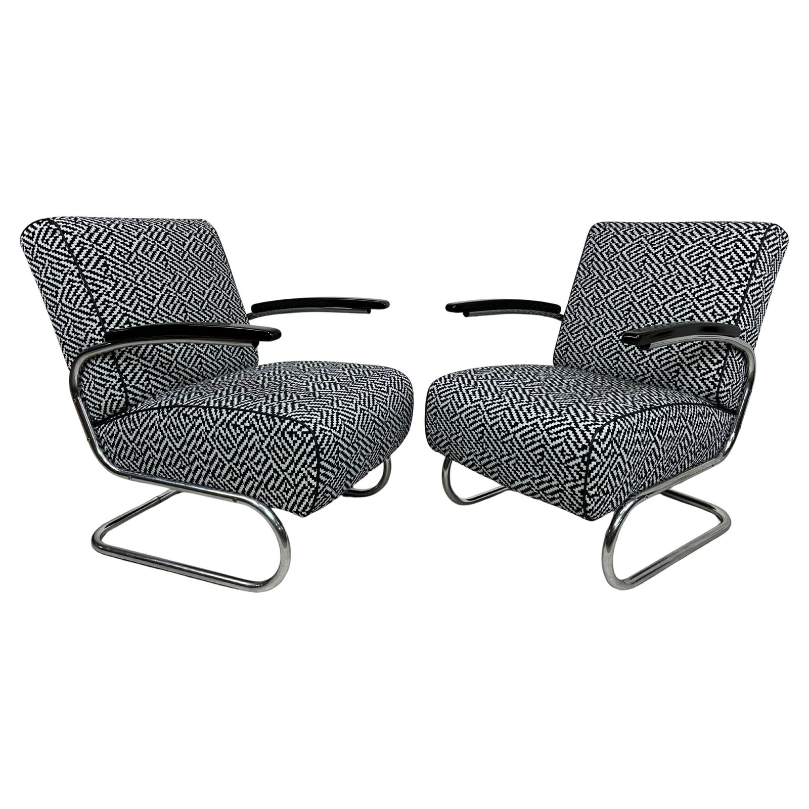 Bauhaus Armchairs Fa Slezák Fn 24 / Thonet S 411