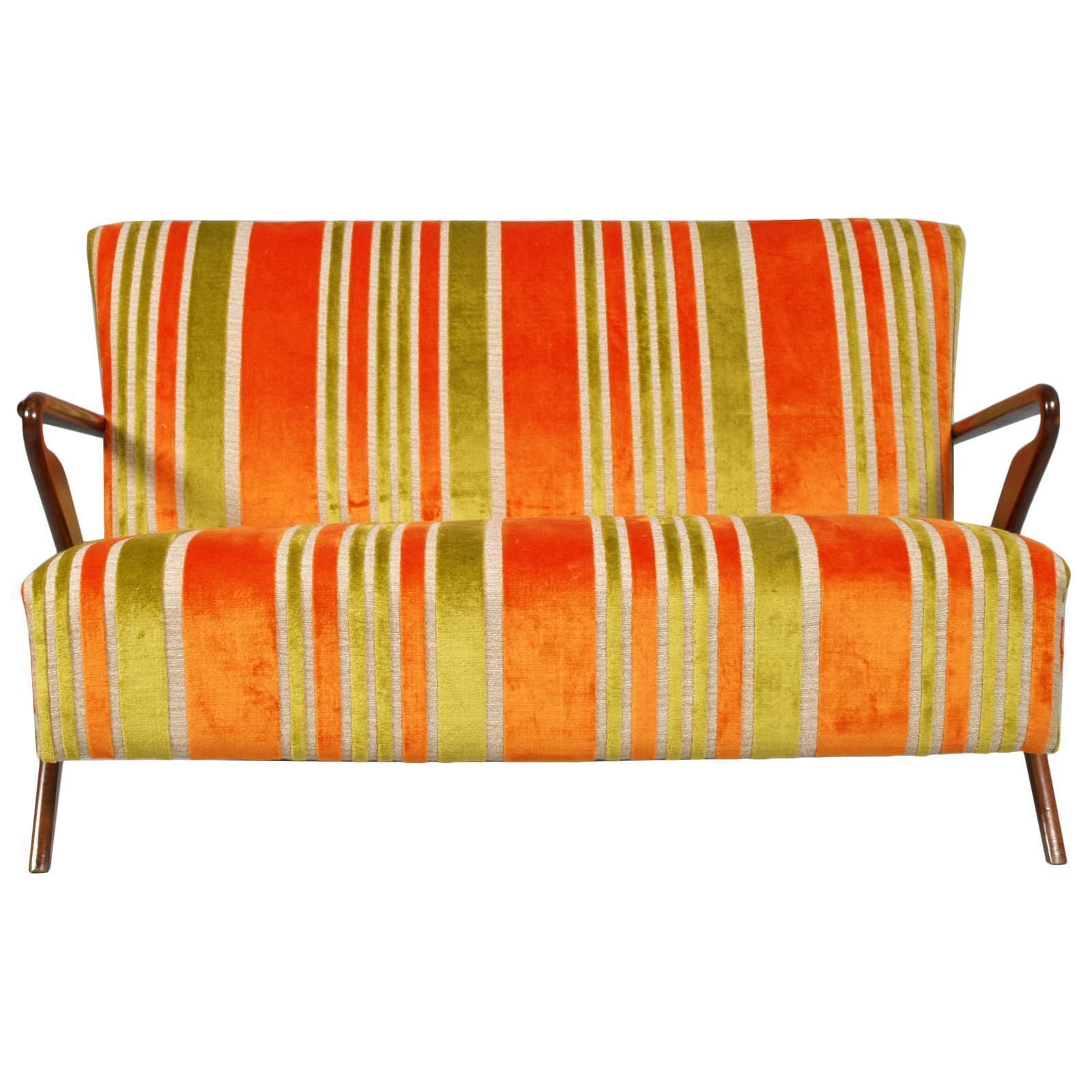 Midcentury Carlo De Carli Designer Attributed Restored Set Of Armchairs And Sofà photo for sale