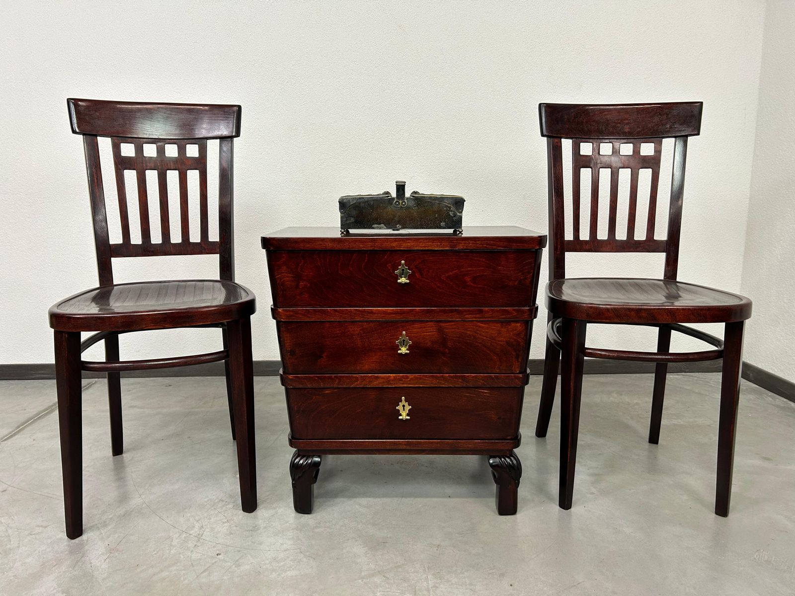 Small Art Deco Cabinet Attr. To Lajos Kozma photo furniture