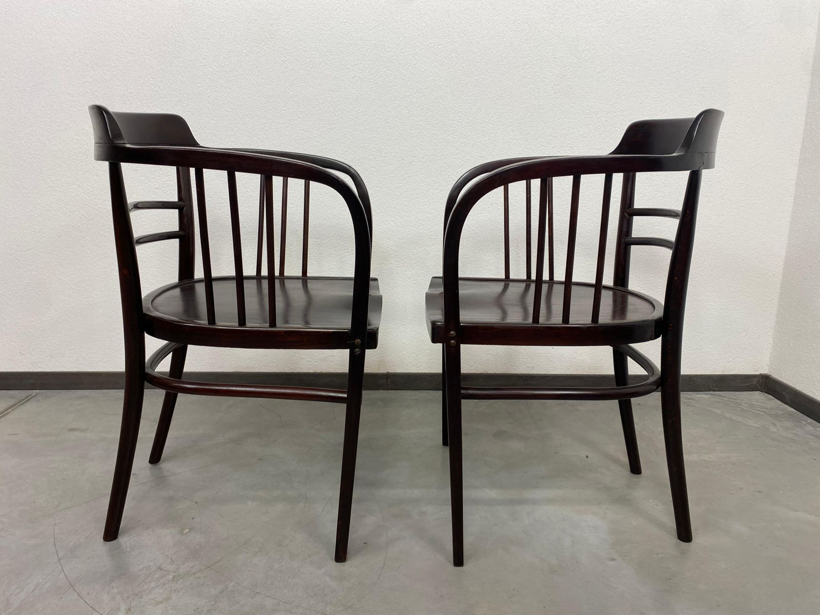 Secession Armchairs No.6093 By Otto Wagner For Thonet photo for sale