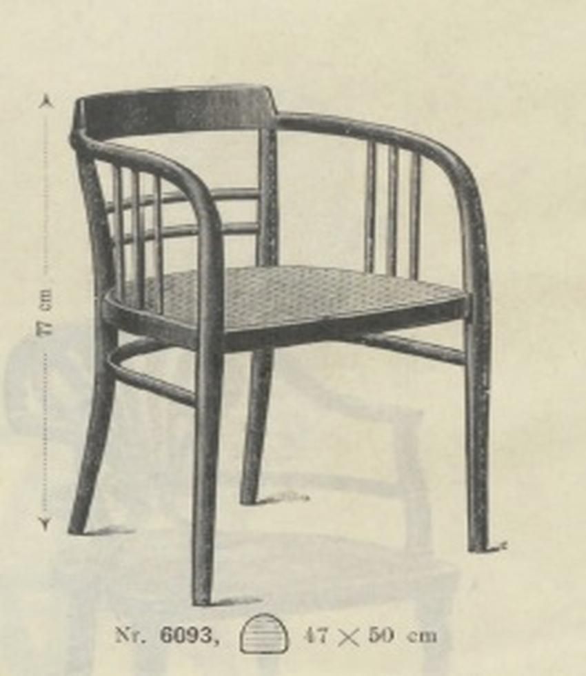 photo for sale Secession Armchairs No.6093 By Otto Wagner For Thonet