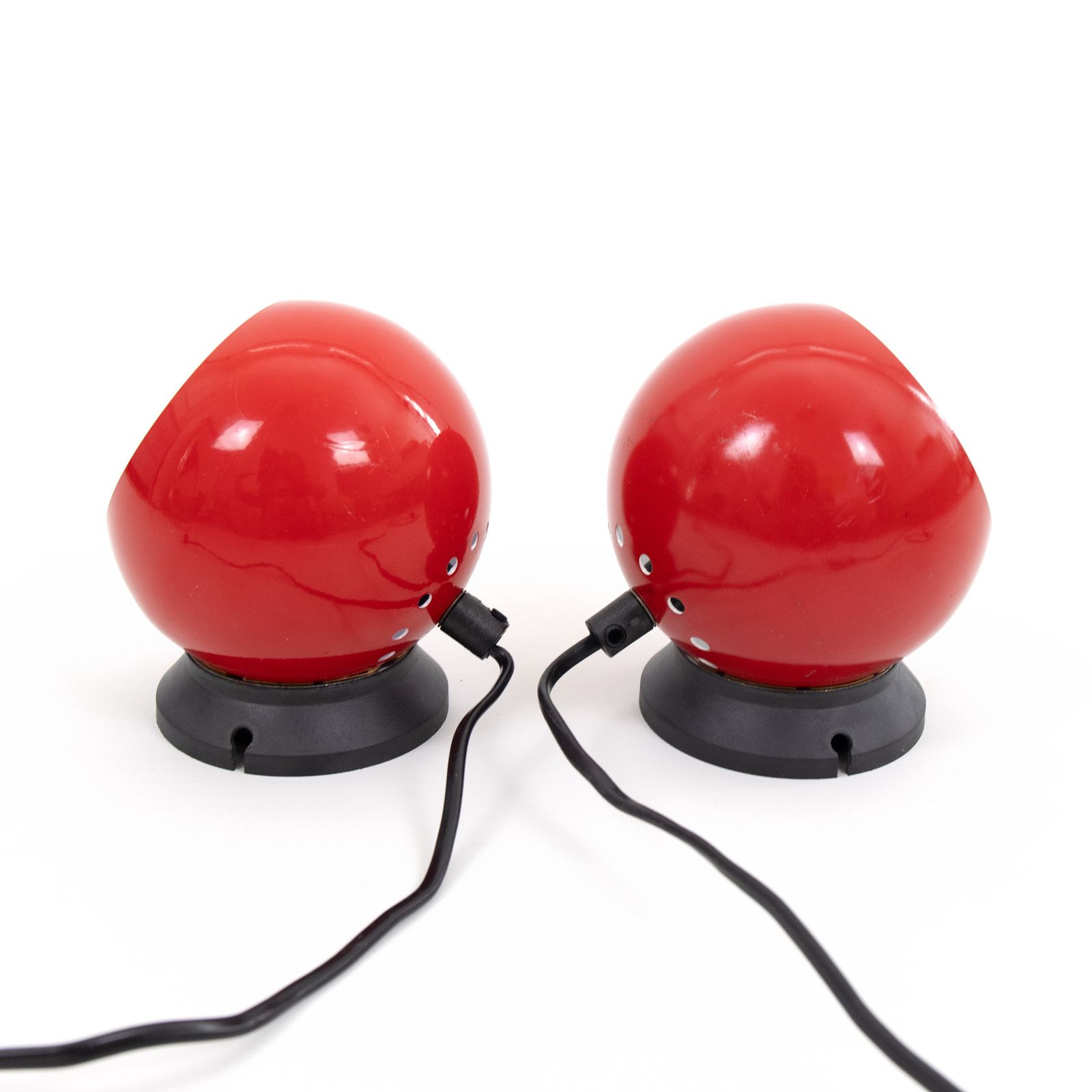 photo furniture Red Mag Ball Light Pair By Abo Randers Of Denmark, 1960s