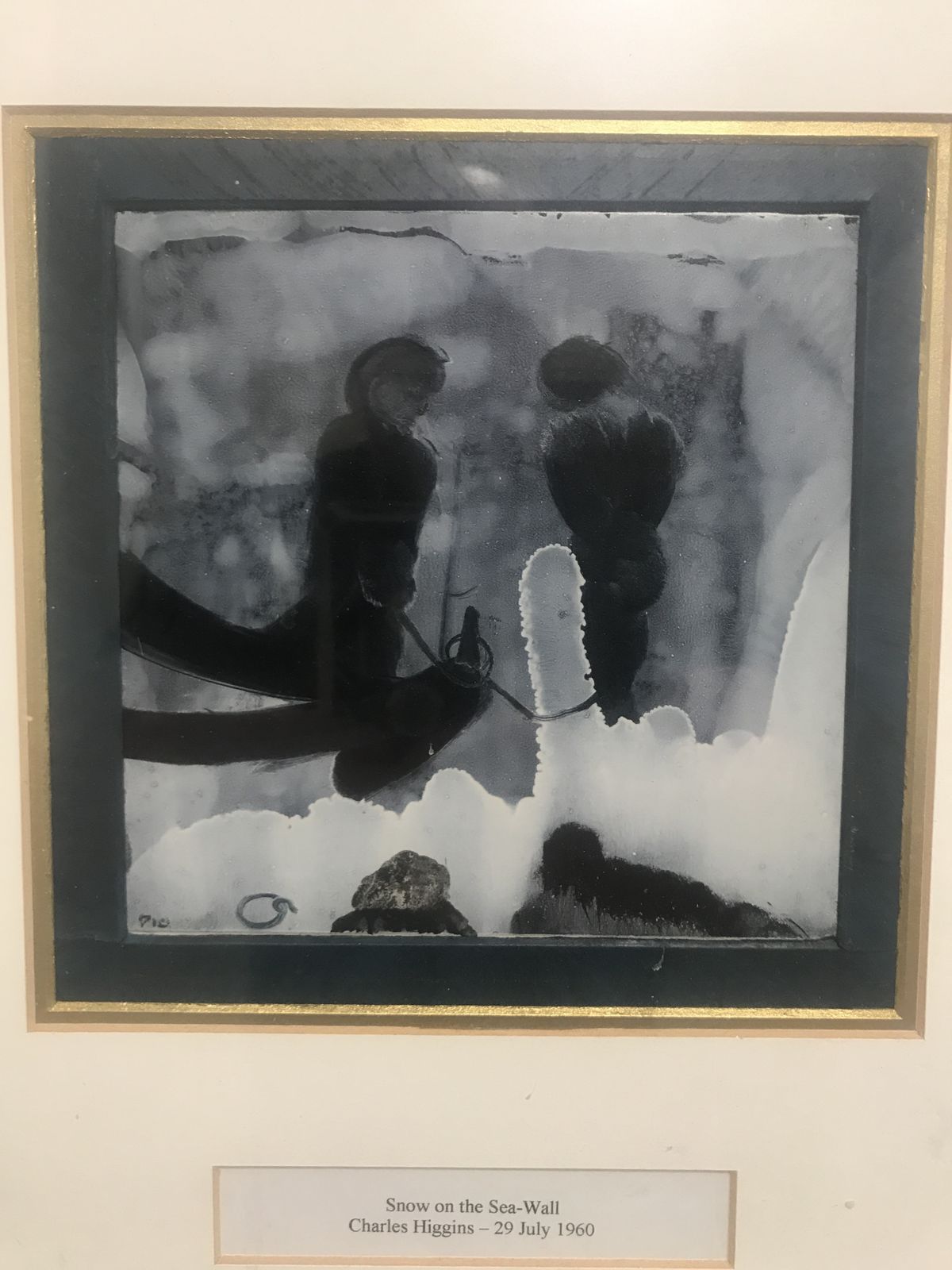 Charles Higgins. Snow On The Sea Wall, 29th July 1960 photo furniture