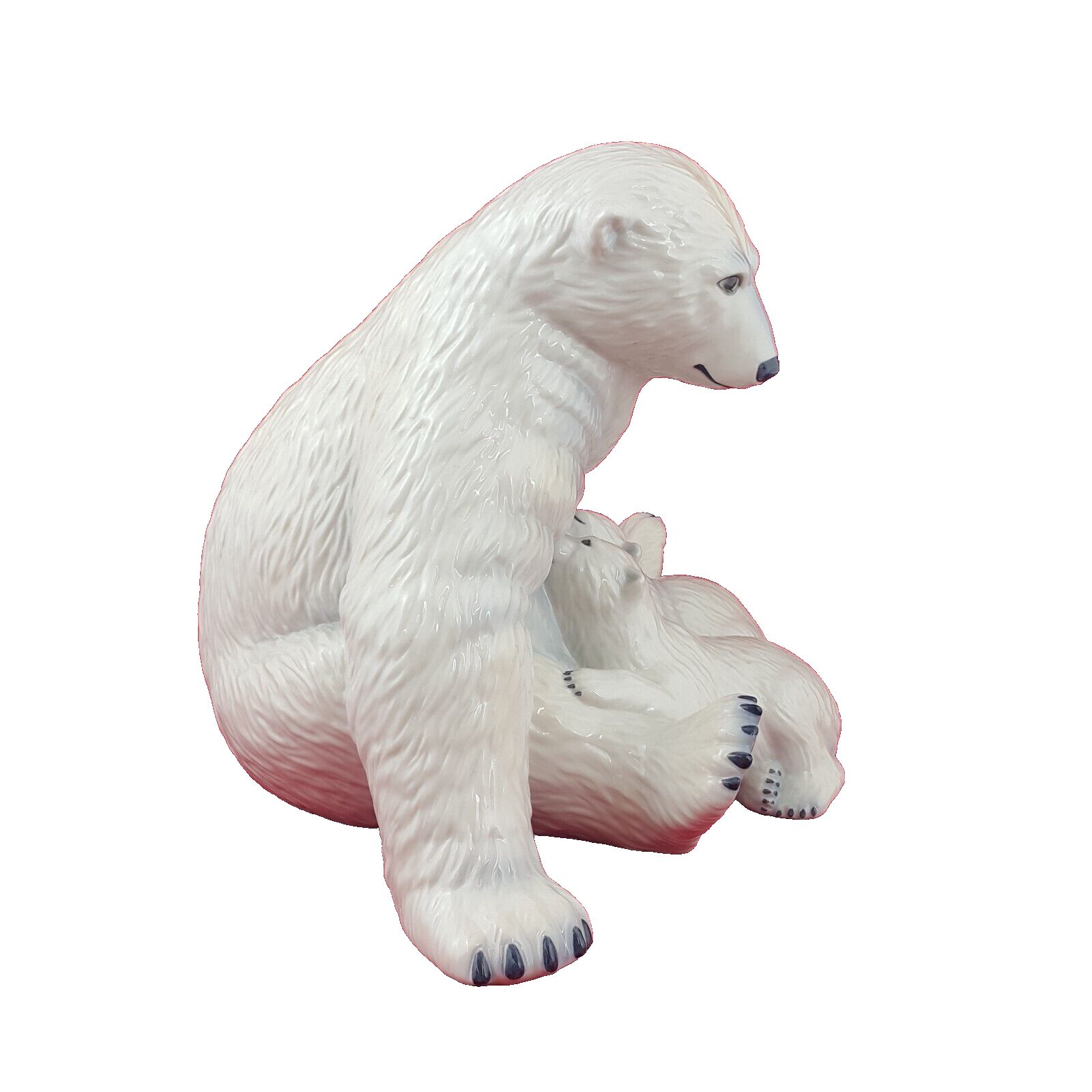 Royal Copenhagen Allan Therkel  Polar Bear With Cubs Motherly Love 087 7544rch photo 820.0