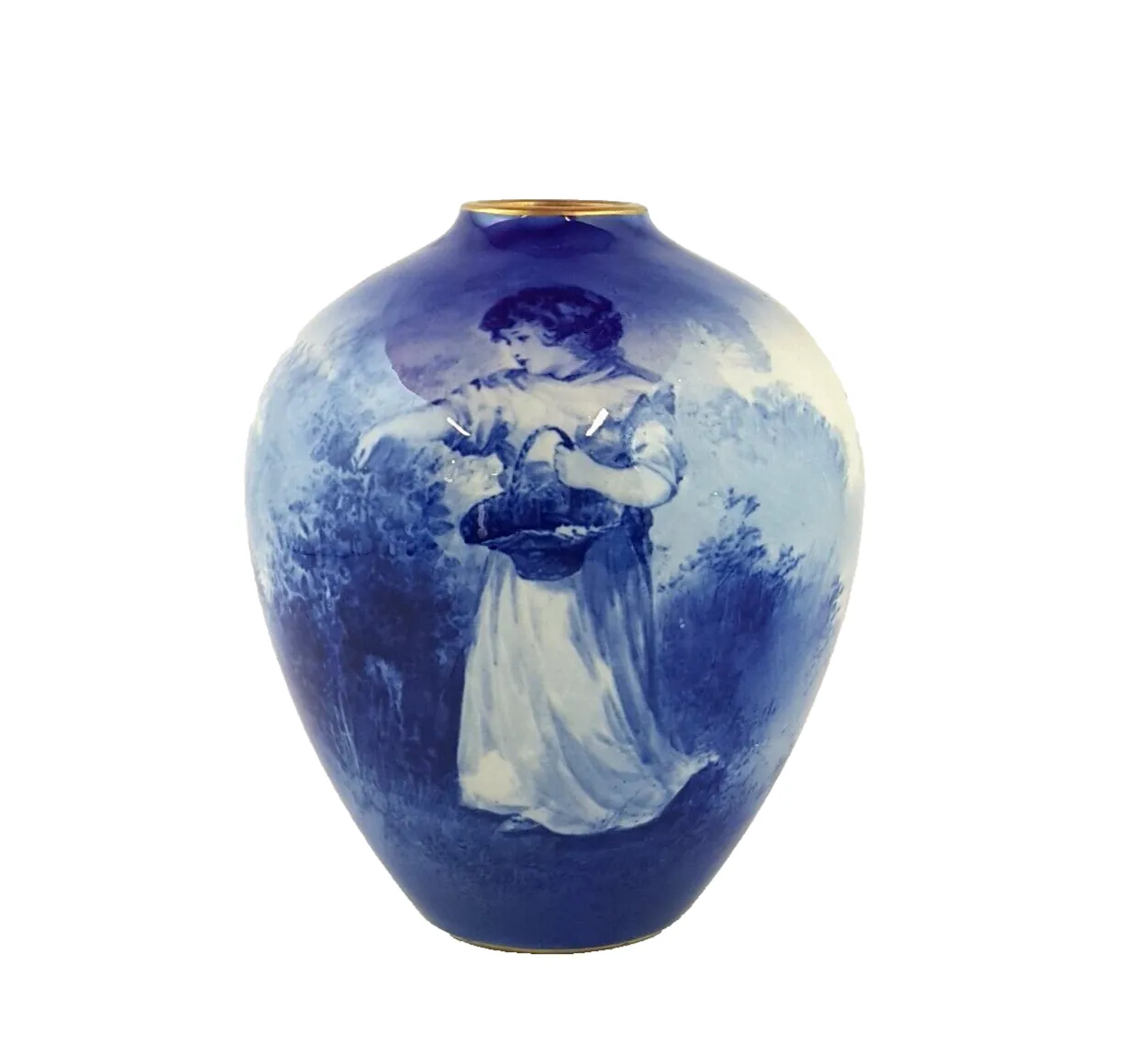 Royal Doulton Blue Children Series Vase 6691 Rd