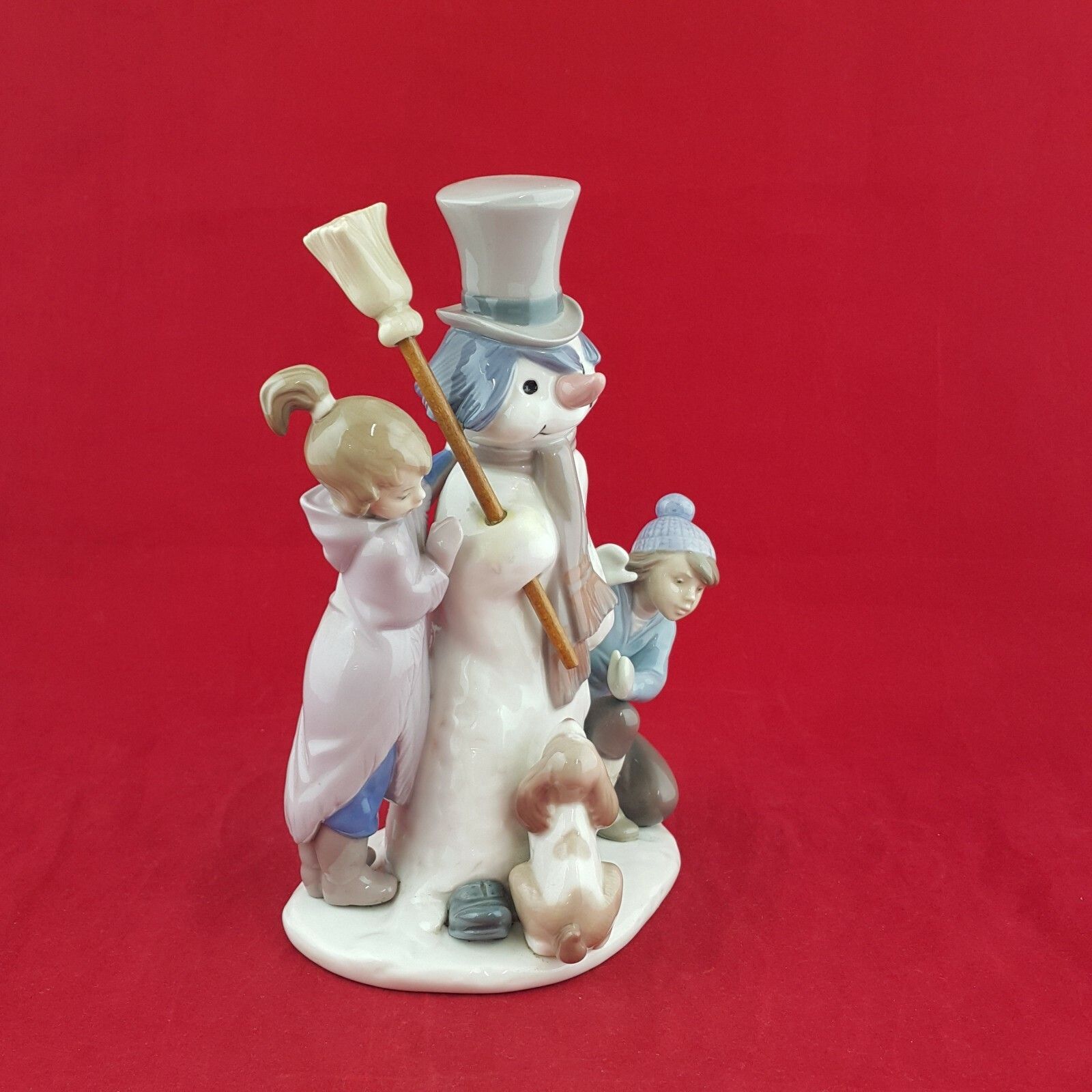 Lladro Nao Figurine 5713  The Snowman Porcelain Collectible 6111 L/N photo vintage