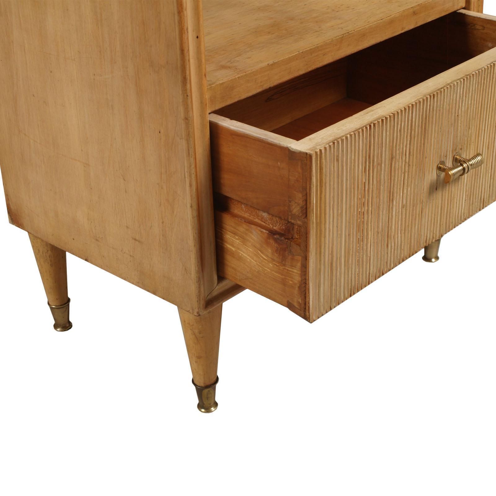 1930s Nightstand Art Deco, Gio Ponti Attributed, From La Permanente Mobili Cantù, Sell By Canale Mobili D'arte Padova photo vintage