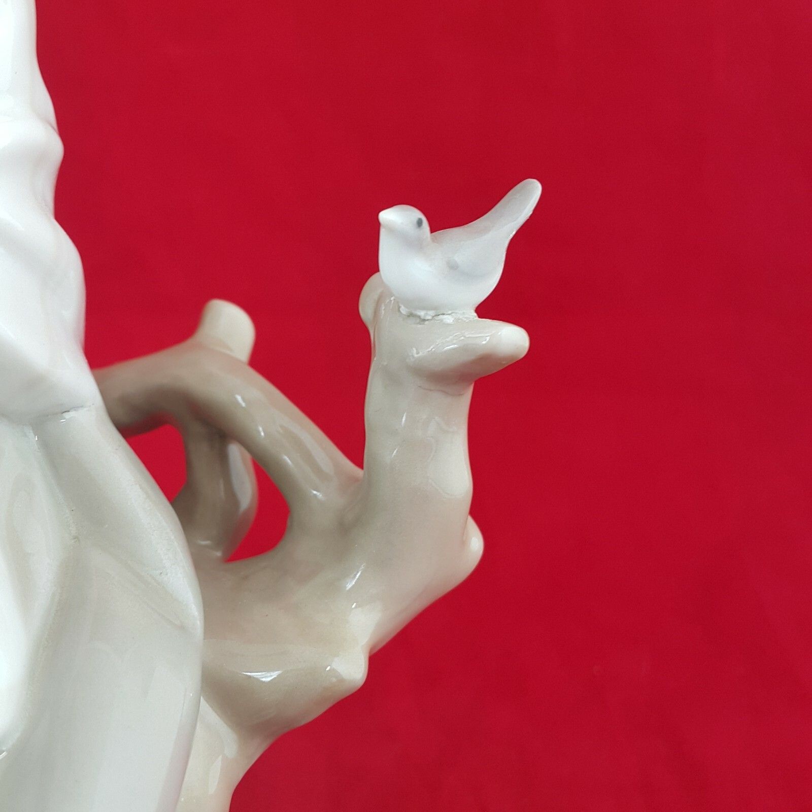 Lladro Figurine 4576 Shepherd Lady Sitting & Watching A Bird (Restoed) 5950 photo buy