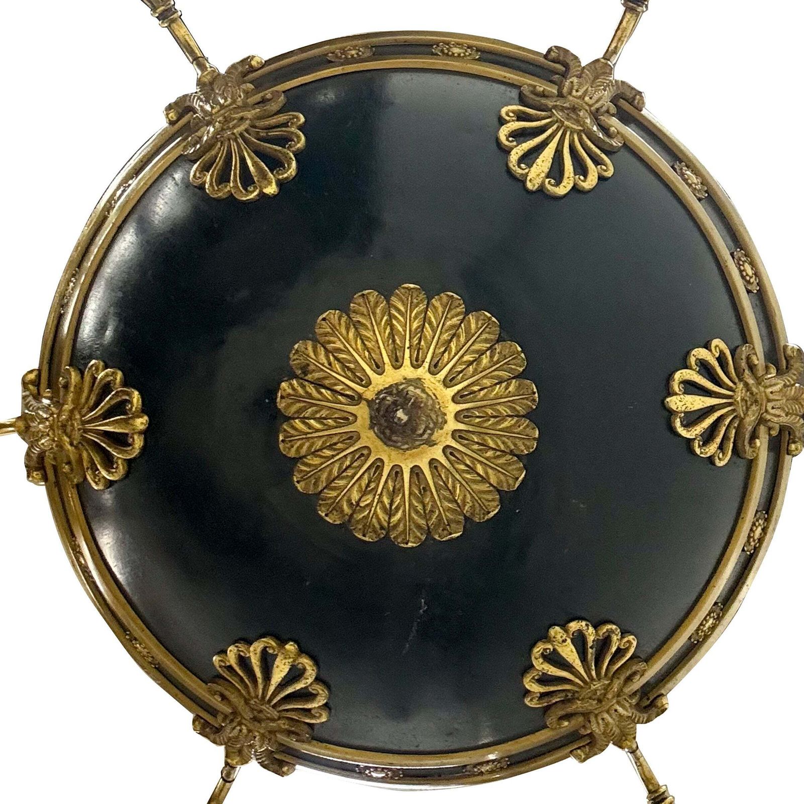 Antique French Empire Chandelier With Brass Accents | 6 Arms photo furniture