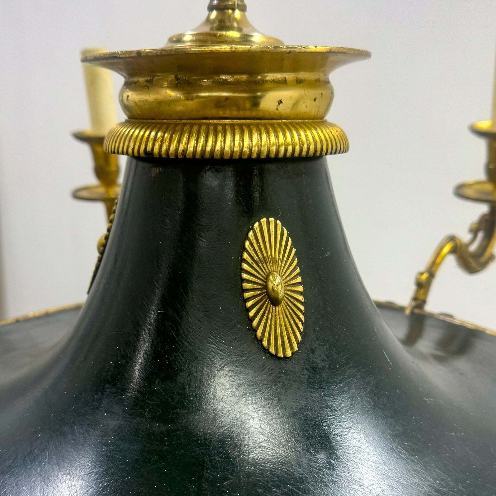 Antique French Empire Chandelier With Brass Accents | 6 Arms photo 950.0