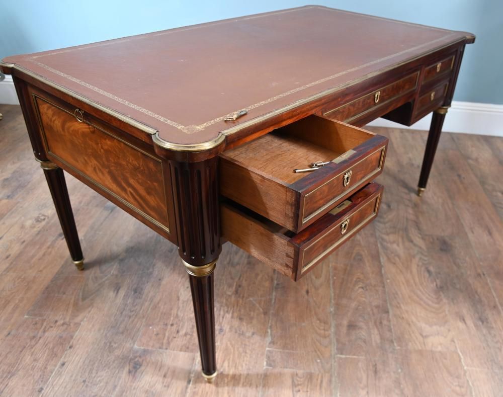 photo for sale French Empire Bureau Plat Desk 1880 Directoire