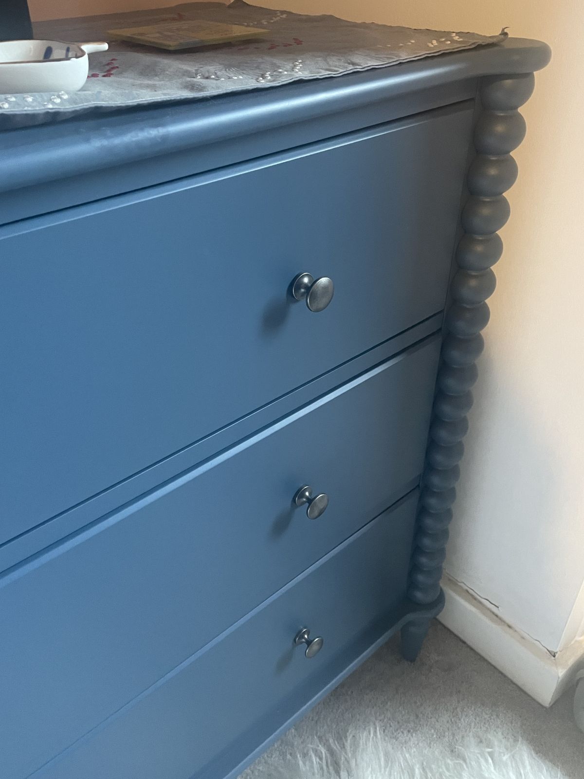 John Lewis Bobbin Chest Of Drawers Blue photo for sale