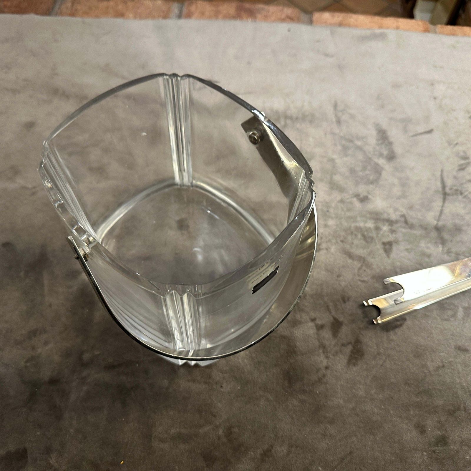 photo furniture A 1970s Modern Arnolfo Di Cambio Ice Bucket With A Lino Sabattini Ice Tongs