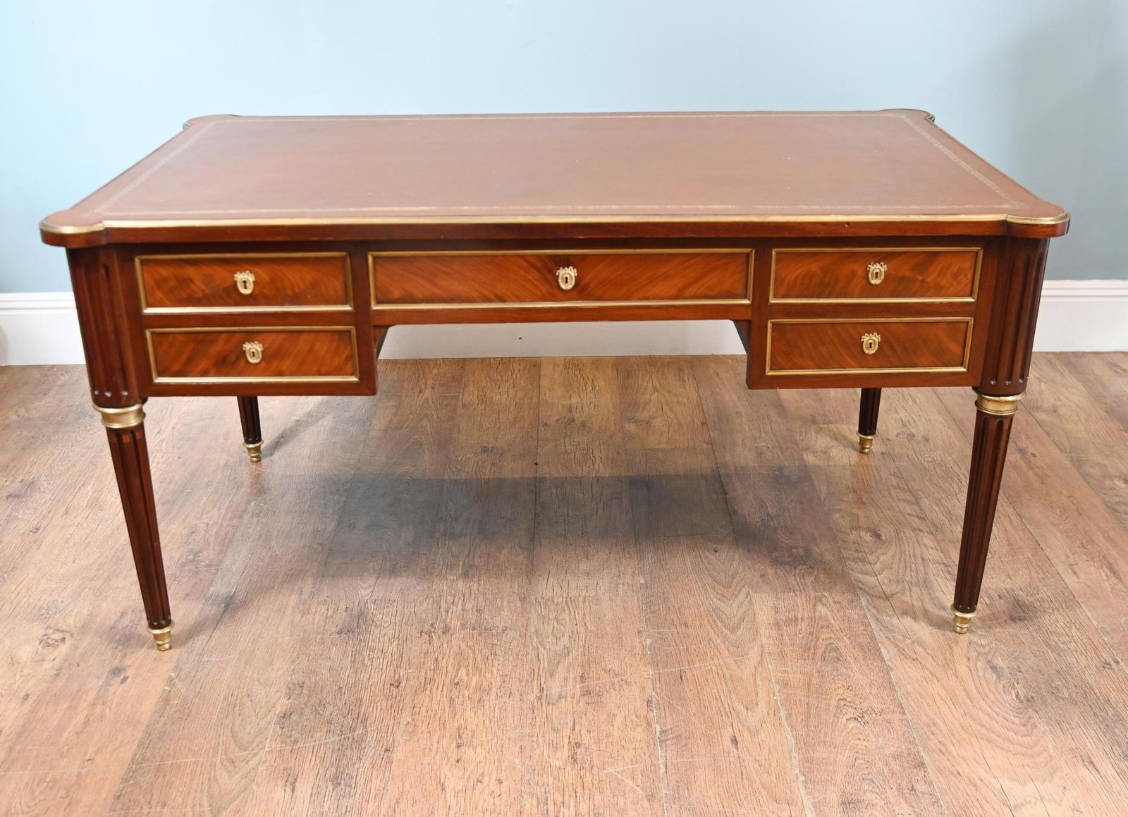 photo vinterior French Empire Bureau Plat Desk 1880 Directoire