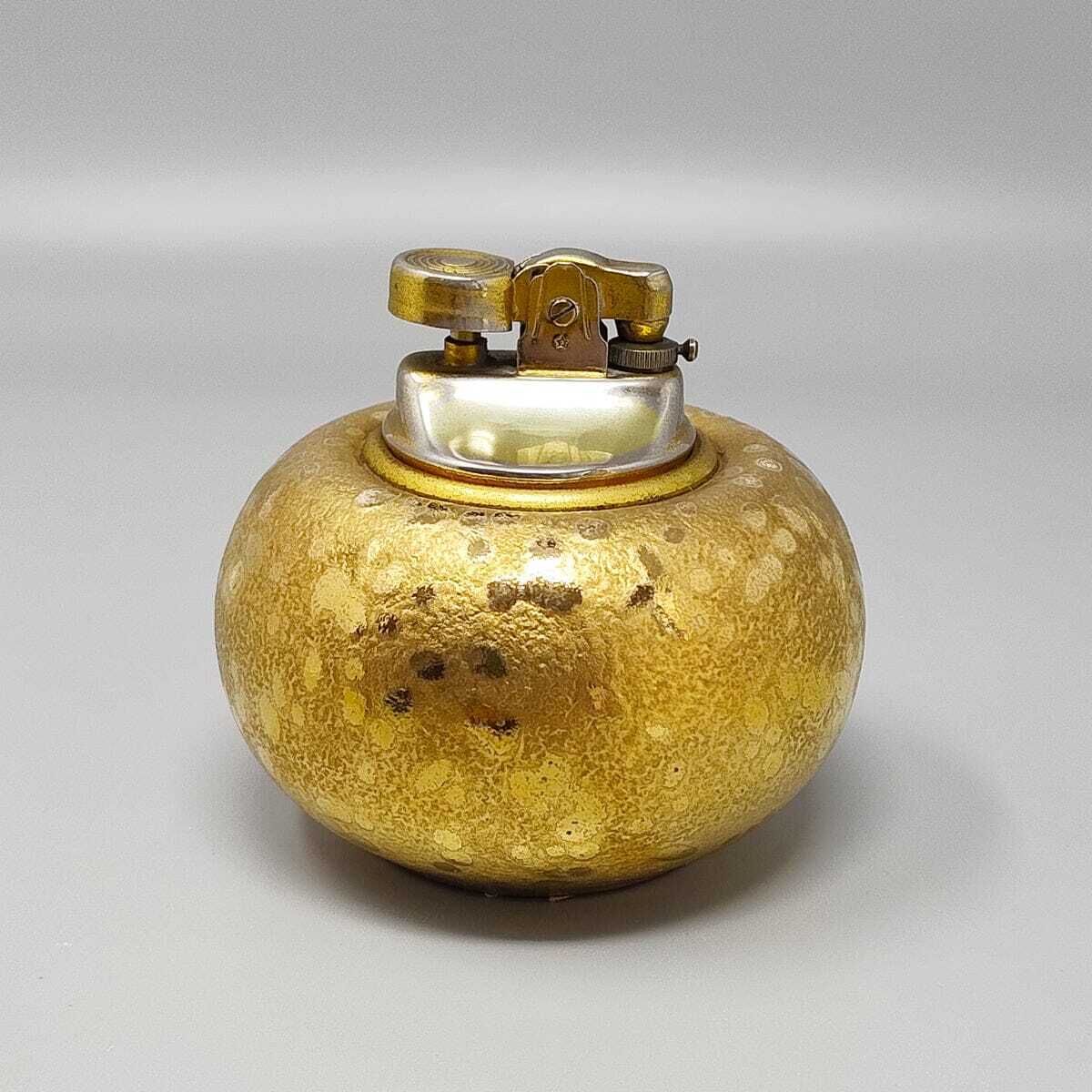 1970s Exquisited Handcrafted Smoking Set In Ceramic And Gold Leaf. Made In Italy photo Home Decor