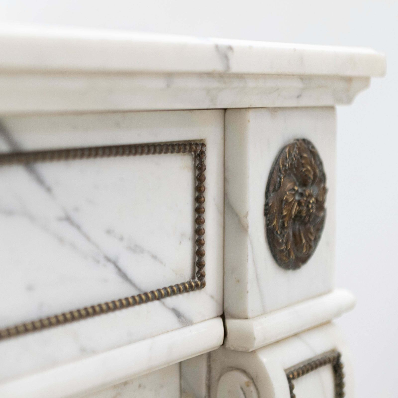 Antique Regency Fireplace Surround With Brass Details photo Home Fixtures