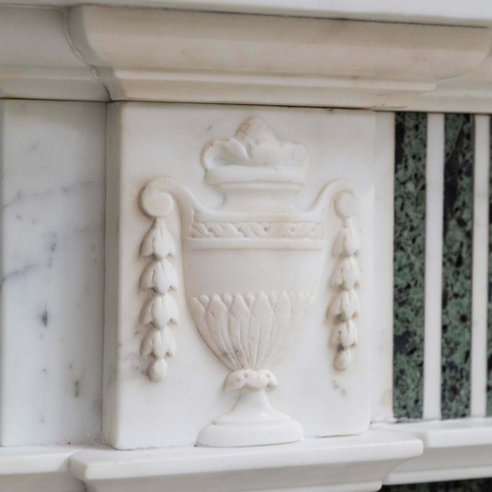 Reclaimed Georgian Style Statuary & Verde Marble Surround (Pair Available) photo furniture