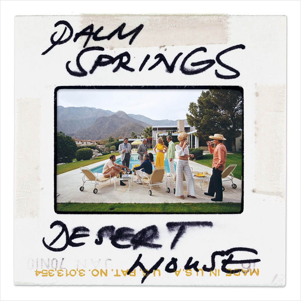 Slim Aarons ' Desert House Party Slide' Framed White