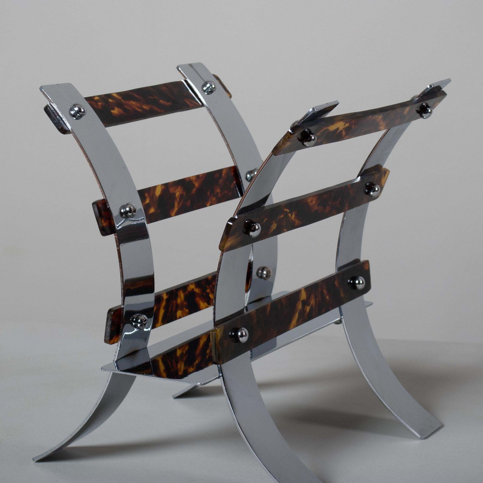 Italian Chrome Magazine Rack photo 610.0