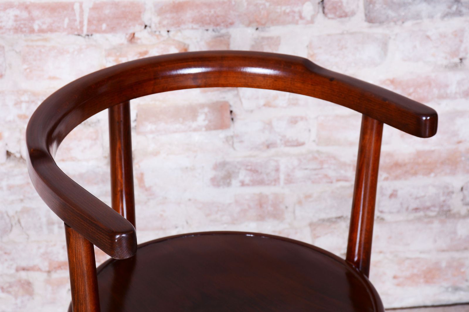 Restored Art Deco Chair, By Thonet, Beech, Revived Polish, Czech, 1920s photo Furniture